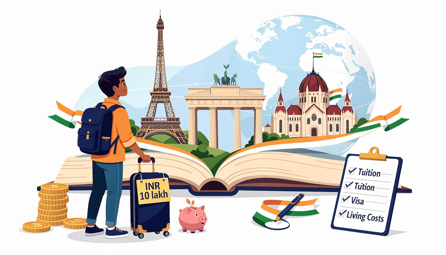 Real Costs of Studying in Europe Under 10 Lakh